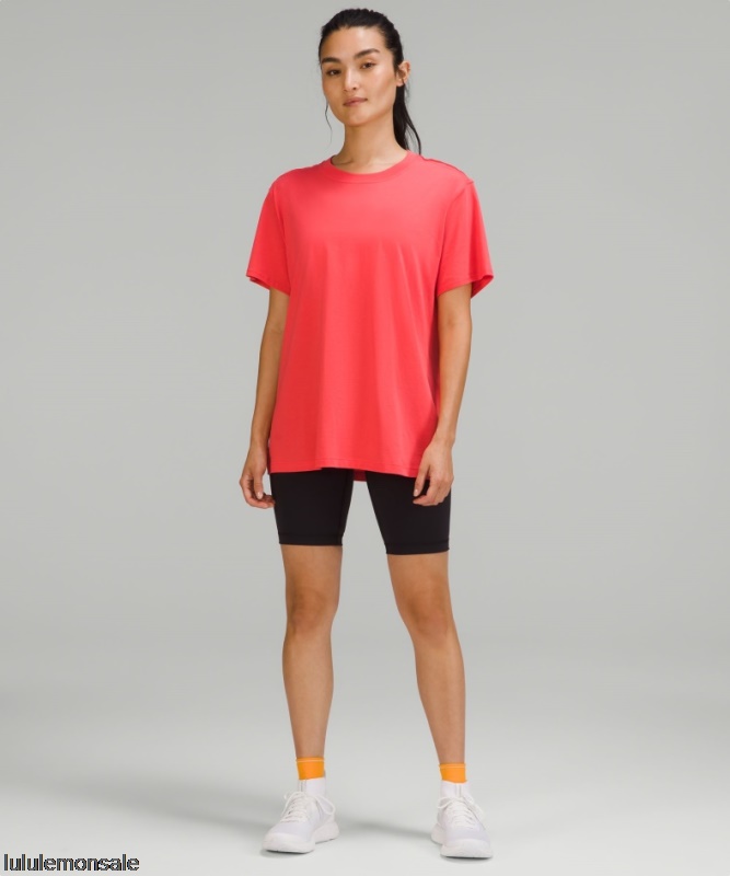 Lululemon Damen DELULU317 | Blass Himbeere All Yours Baumwoll T-shirt